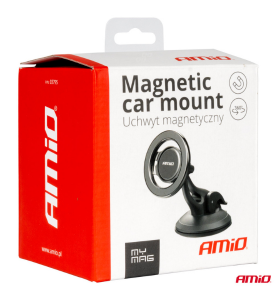 Βάση Στήριξης Κινητού για Τζάμι/Ταμπλό Μαγνητική με Βεντούζα AMiO My Mag 1τμχ.
