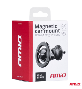 Βάση Στήριξης Κινητού Μαγνητική για Αεραγωγό Αυτοκινήτου AMiO My Mag - 1τμχ.