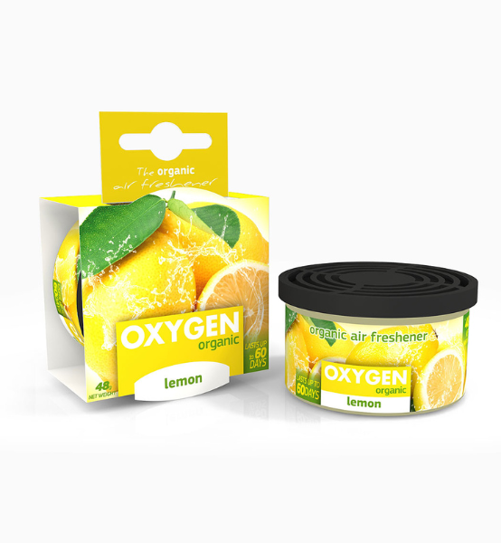 Αρωματικό Αυτοκινήτου Κονσέρβα Ucare Oxygen Organic Lemon 48g
