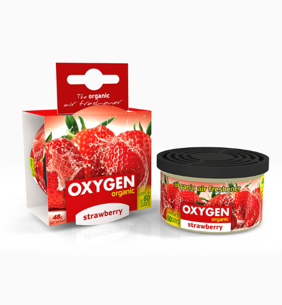 Αρωματικό Αυτοκινήτου Κονσέρβα Ucare Oxygen Organic Strawberry 48g