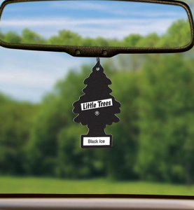 Αρωματικό Δεντράκι Αυτοκινήτου Κρεμαστό Little Trees Black Ice 1τμχ.