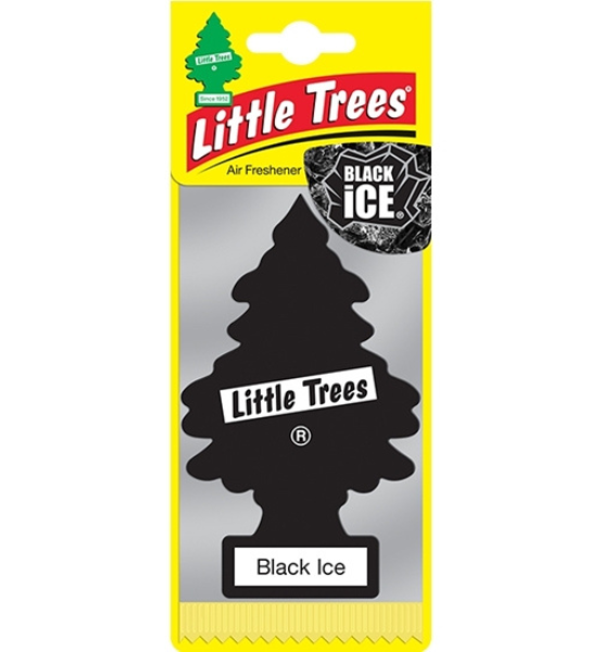 Αρωματικό Δεντράκι Αυτοκινήτου Κρεμαστό Little Trees Black Ice 1τμχ.