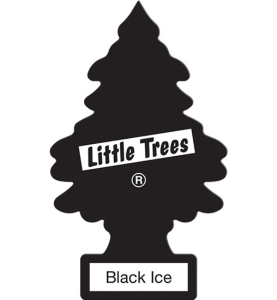 Αρωματικό Δεντράκι Αυτοκινήτου Κρεμαστό Little Trees Black Ice 1τμχ.