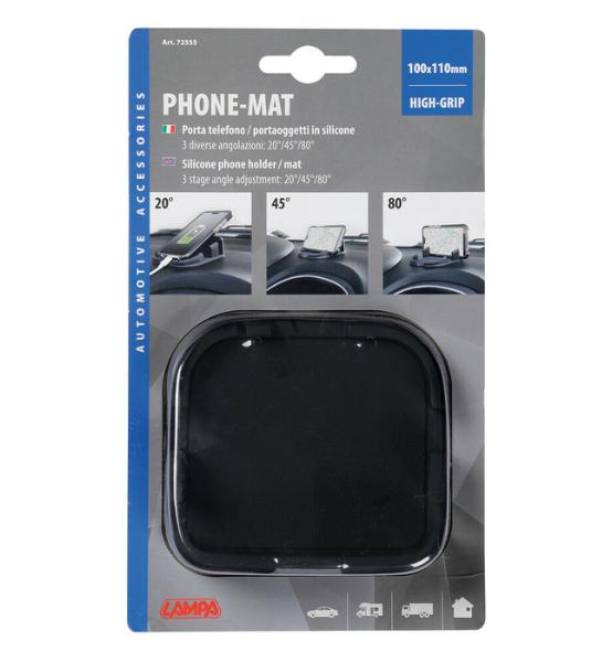 Αντιολισθητική Βάση Σιλικόνης 3 Επιπέδων Στήριξης Κινητού για Ταμπλό Αυτοκινήτου Lampa Silicone Phone Mat