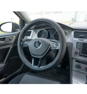 Κάλυμμα Τιμονιού Αυτοκινήτου Μαύρο Lampa Classic Premium Skeentex Small 35-37cm 1τμχ.