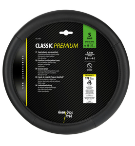 Κάλυμμα Τιμονιού Αυτοκινήτου Μαύρο Lampa Classic Premium Skeentex Small 35-37cm 1τμχ.