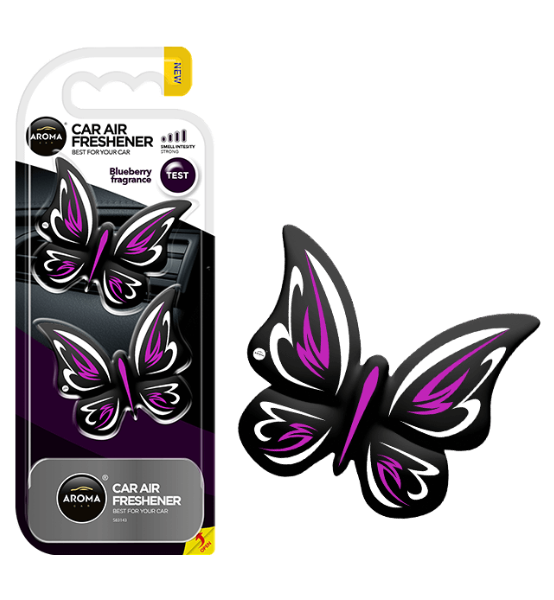 Αρωματικό Αεραγωγού Αυτοκινήτου Aroma Car Blueberry Fragrance Σετ 2τμχ.
