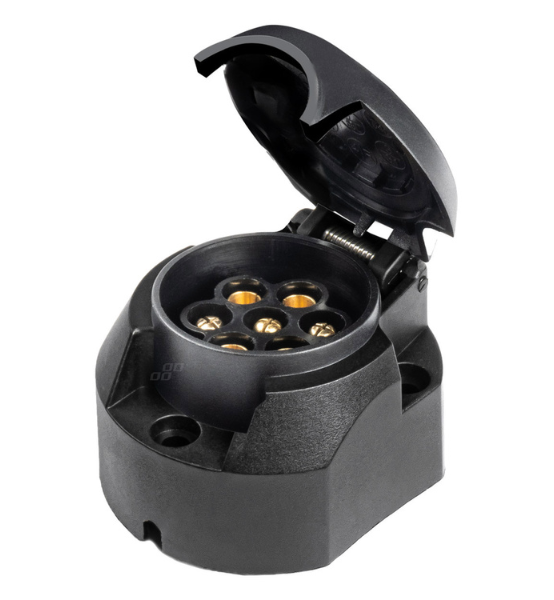 Πρίζα Κοτσαδόρου Θηλυκή 7 Φις AMiO Troley Socket 7 Pin