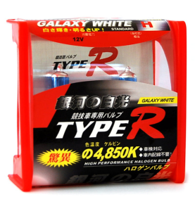 Λάμπες Αλογόνου Αυτοκινήτου HB3 9005 12V 65w Galaxy White Type-R TR-9105W 2τμχ.