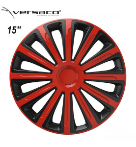 Τάσια Τροχών Αυτοκινήτου Versaco Trend RB 15" Κόκκινο/Μαύρο 4τμχ.