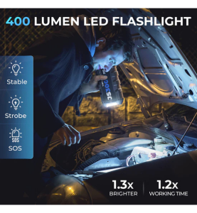 Φορητός Εκκινητής Μπαταρίας Αυτοκινήτου 12V με Power Bank / USB / Φακό Topdon JumpSurge 3000