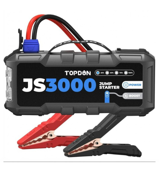 Φορητός Εκκινητής Μπαταρίας Αυτοκινήτου 12V με Power Bank / USB / Φακό Topdon JumpSurge 3000