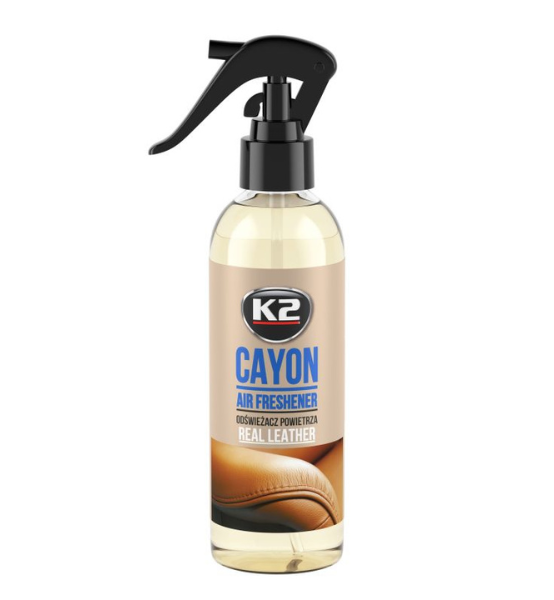 Αποσμητικό Χώρου Αυτοκινήτου K2 Cayon Real Leather 250ml.