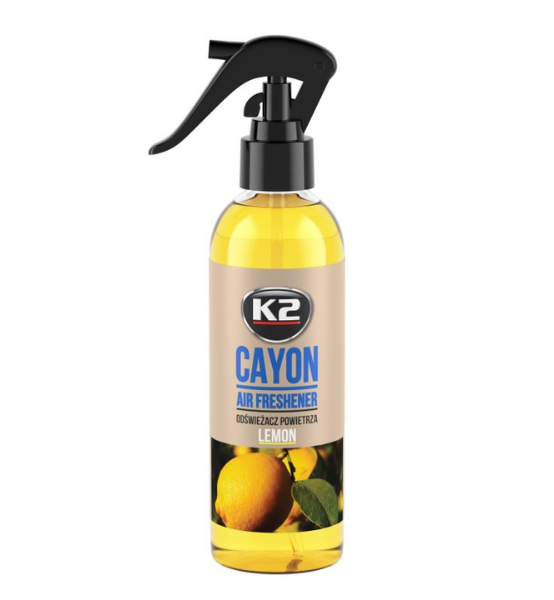Αποσμητικό Χώρου Αυτοκινήτου K2 Cayon Lemon 250ml.