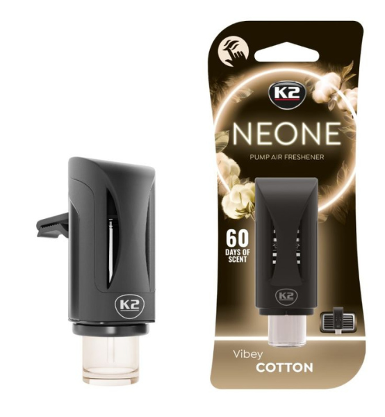 Αρωματικό Αεραγωγού Αυτοκινήτου με Ρυθμιζόμενη Αντλία Έντασης K2 NEONE Vibey Cotton 1τμχ.