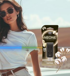 Αρωματικό Αεραγωγού Αυτοκινήτου με Ρυθμιζόμενη Αντλία Έντασης K2 NEONE Vibey Cotton 1τμχ.