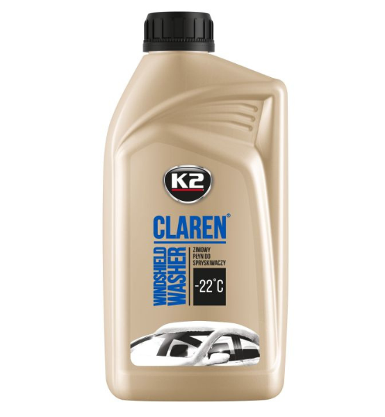 Καθαριστικό & Αντιπαγωτικό Υγρό Πλύσης Παρμπρίζ Αυτοκινήτου K2 CLAREN -22°C 1L