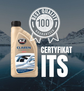 Καθαριστικό & Αντιπαγωτικό Υγρό Πλύσης Παρμπρίζ Συμπυκνωμένο K2 CLAREN -80°C 1L.