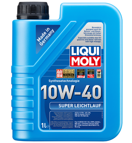 Λάδι Κινητήρα Αυτοκινήτου Συνθετικό LIQUI MOLY Super Leichtlauf 10W-40 1L