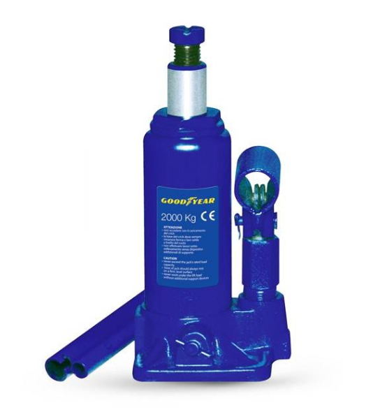 Υδραυλικός Γρύλος Αυτοκινήτου 2 Τόνων με Βαλβίδα Ασφάλειας GOOD YEAR Hydraulic Jack