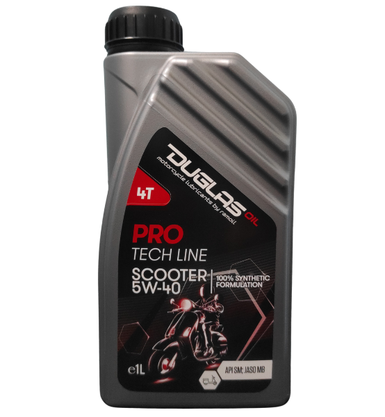 Λάδι Κινητήρα Μοτοσικλέτας Πλήρως Συνθετικό Duglas Oil PRO-Tech Scooter 5W-40 4T 1L.