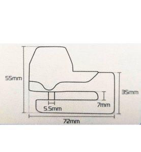 Κλειδαριά Δισκόφρενου Μοτοσυκλέτας Oxford Mini T Disc Lock Yellow