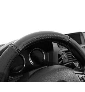 Κάλυμμα Τιμονιού Μαύρο 38cm Sparco SWC PVC & Rubber 1τμχ.