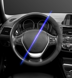 Κάλυμμα Τιμονιού Αυτοκινήτου Μαύρο / Γκρι 38cm Sparco SWC PU 1τμχ.