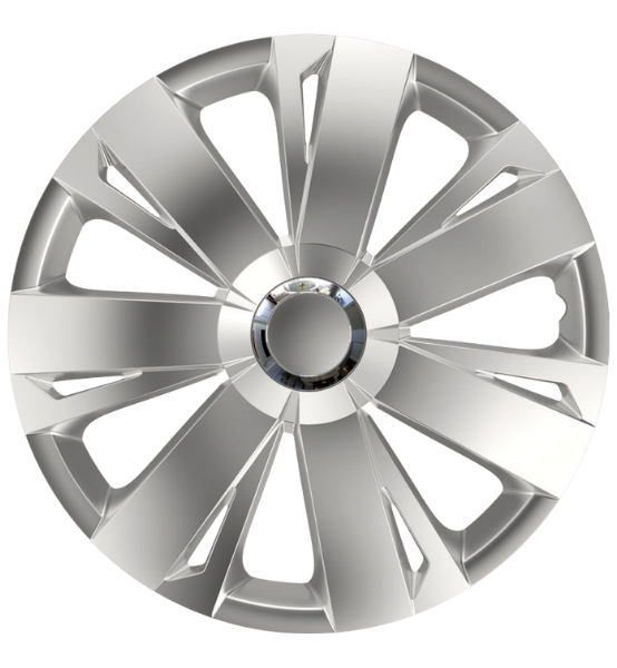 Τάσια Τροχών Αυτοκινήτου Versaco Energy RC 14" Ασημί με Δαχτυλίδι Χρωμίου 4τμχ.