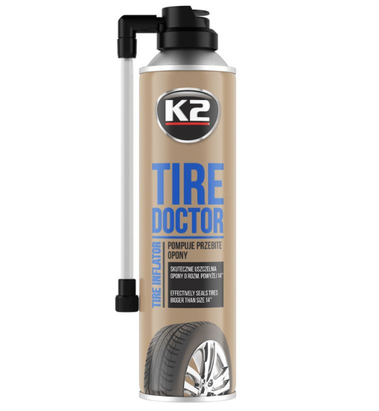 Σφραγιστικό Σπρέι Επισκευής Ελαστικών Αυτοκινήτου K2 Tire Doctor 500ml.