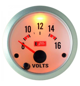 Βολτόμετρο Αυτοκινήτου με 7 Εναλλασσόμενα Χρώματα Auto Gauge 1τμχ.