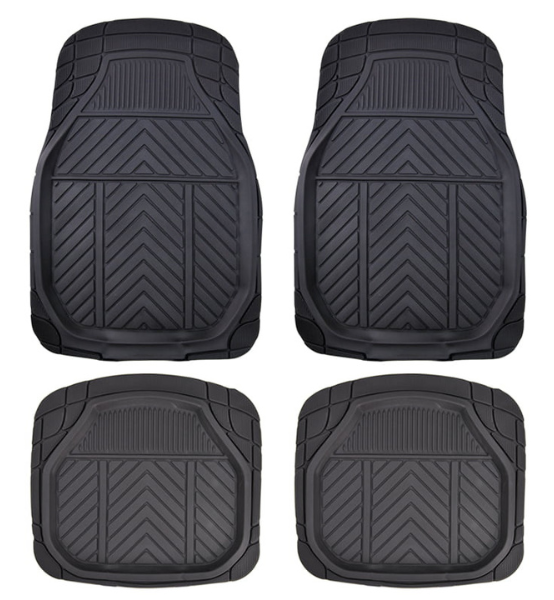 Λαστιχένια Πατάκια Αυτοκινήτου Τύπου Σκαφάκι Μαύρα Universal 4τμχ.