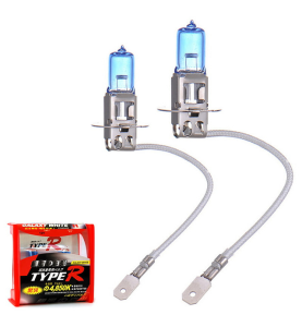 Λάμπες Αλογόνου Αυτοκινήτου H3 55W 12V Type R Galaxy White 2τμχ.