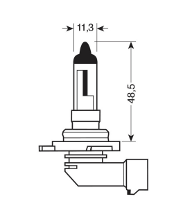 Λάμπα Αλογόνου Αυτοκινήτου Lampa HIR2 9012 PX22d 12V 55W 1τμχ.