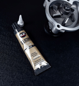 Σιλικόνη Στεγανοποίησης Υψηλών Θερμοκρασιών Μαύρη K2 Silicone Black High-Temp +350°C 85gr