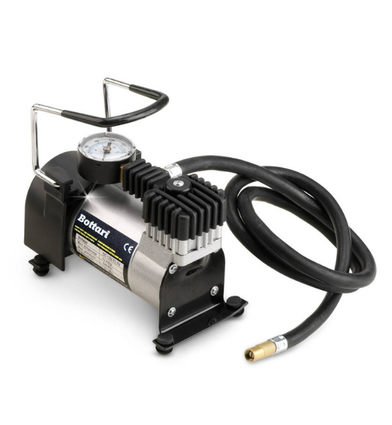 Φορητό Κομπρεσέρ Αέρα με Μανόμετρο και Αντάπτορες Bottari Big-Tire 150PSI 12V