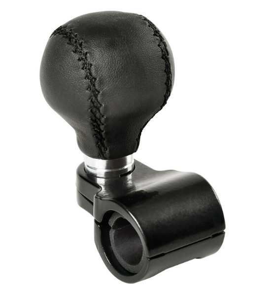 Τεμπέλης Τιμονιού Δερμάτινο Μαύρο Lampa Power-Ball 1τμχ.