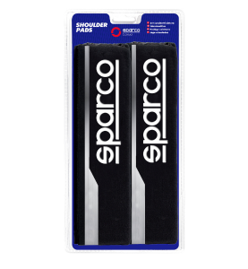 Μαξιλαράκια Ζώνης Ασφαλείας Αυτοκινήτου Μαύρα Sparco Seat Belt Pads 2τμχ.