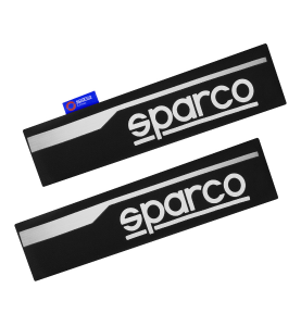 Μαξιλαράκια Ζώνης Ασφαλείας Αυτοκινήτου Μαύρα Sparco Seat Belt Pads 2τμχ.