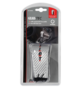 Κάλυμμα για Πόμολο Ταχυτήτων Αυτοκινήτου Μαύρο/Γκρι Lampa Gear-Tec 1τμχ.