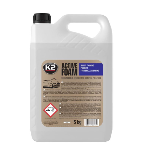 Ενεργός Αφρός Καθαρισμού Αυτοκινήτου για Πλυστικά Μηχανήματα – K2 Active Foam 5kg