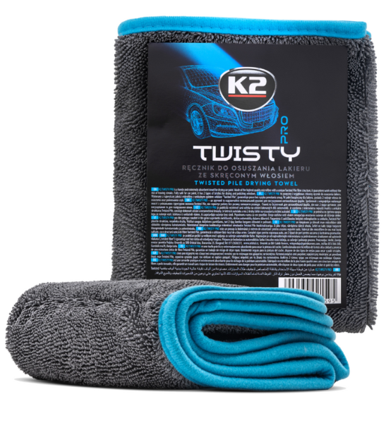 Πετσέτα Μικροϊνών για Στέγνωμα & Γυάλισμα Διπλής Όψης K2 Twisty Pro 40×60cm 1τμχ.