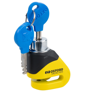 Λουκέτο Δισκόφρενου για Μοτοσυκλέτες & Σκούτερ Κίτρινο/Μαύρο Oxford Micro XD5 Disc Lock 1τμχ.