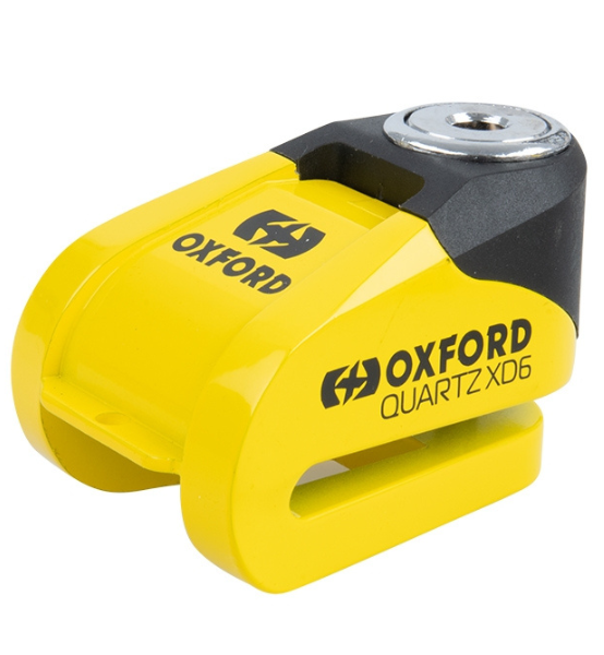 Λουκέτο Δισκόφρενου για Μοτοσυκλέτες & Σκούτερ Κίτρινο/Μαύρο Oxford Quartz XD6