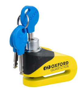 Λουκέτο Δισκόφρενου για Μοτοσυκλέτες & Σκούτερ Κίτρινο/Μαύρο Oxford Quartz XD6