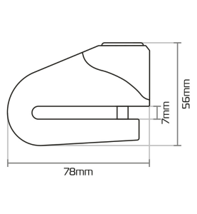 Λουκέτο Δισκόφρενου για Μοτοσυκλέτες & Σκούτερ Κίτρινο/Μαύρο Oxford Quartz XD6