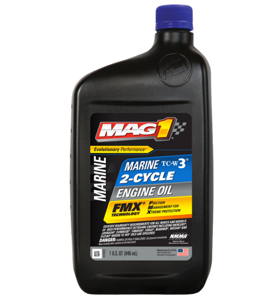 Λιπαντικό Δίχρονων Κινητήρων Θαλάσσης & Υψηλής Απόδοσης MAG 1 Marine TC-W3 2-Cycle 946ml