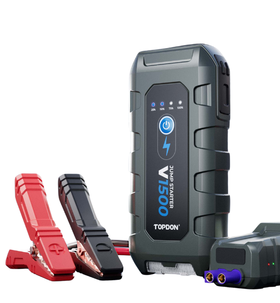Φορητός Εκκινητής Μπαταρίας Αυτοκινήτου & Power Bank TOPDON Jump Starter V1500