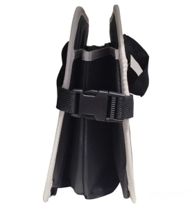 Θήκη Οργάνωσης Πορτμπαγκάζ Πτυσσόμενη με Χερούλια & Velcro Μαύρη/Γκρι 1τμχ