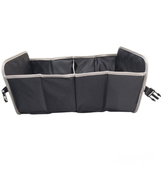 Θήκη Οργάνωσης Πορτμπαγκάζ Πτυσσόμενη με Χερούλια & Velcro Μαύρη/Γκρι 1τμχ